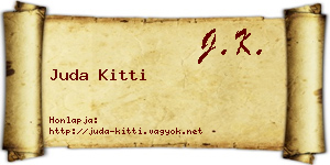 Juda Kitti névjegykártya